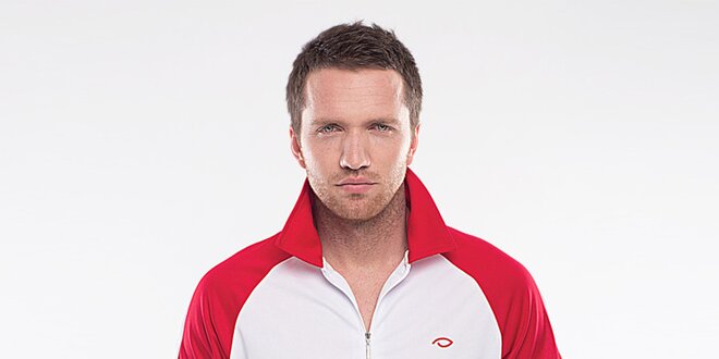 Pánské bílo-červené sportovní tričko Blažek