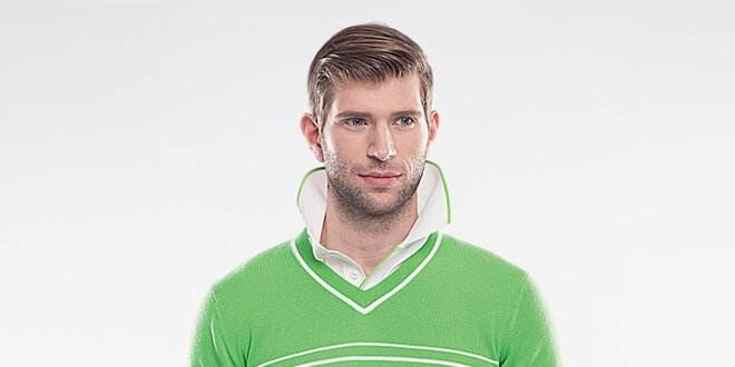 Pánský zelený pulovr Blažek