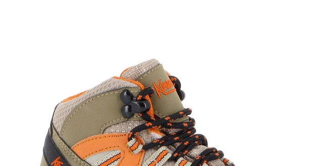 Dámské kotníkové trekové boty s oranžovými prvky Kimberfeel