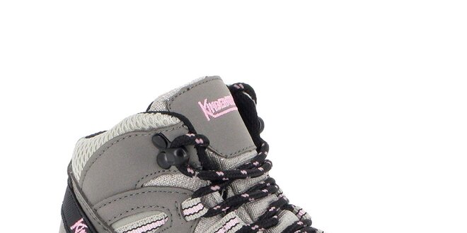 Dámské kotníkové trekové boty s růžovými prvky Kimberfeel