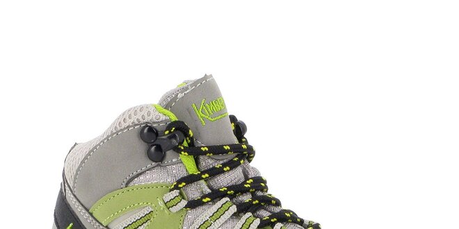 Dámské kotníkové trekové boty se zelenými prvky Kimberfeel