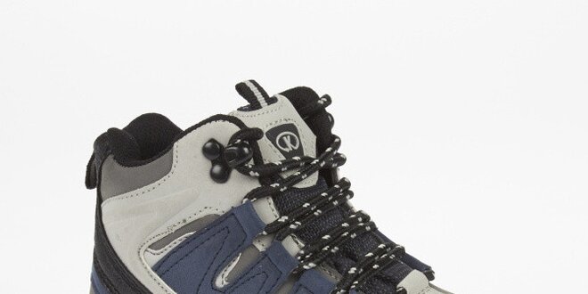 Dámské kotníkové trekové boty s modrými detaily Kimberfeel