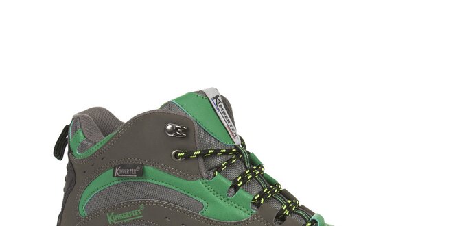 Pánské zelené trekové boty s membránou Kimberfeel