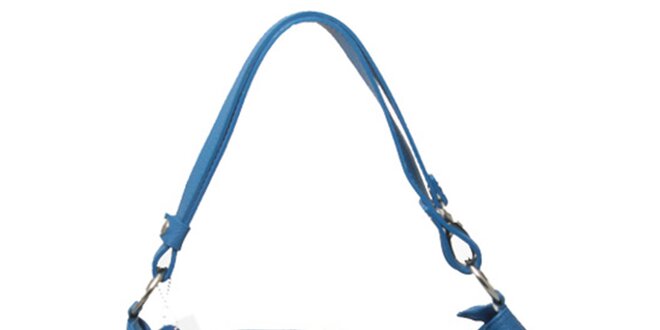 Dámská modrá kabelka s jedním uchem Leonardo Farnesi