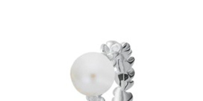 Dámský prstýnek s kytičkami a perlou Spinning