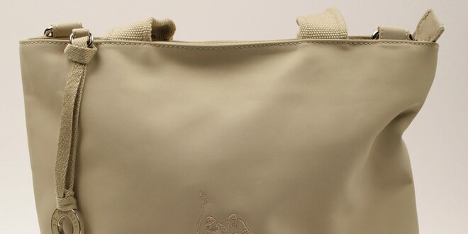 Dámská obdélníková béžová kabelka U.S. Polo
