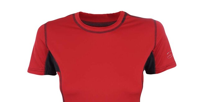 Dámské červeno-černé funkční tričko Hannah
