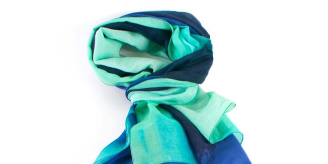Dámský modro-zelený šátek Gianfranco Ferré