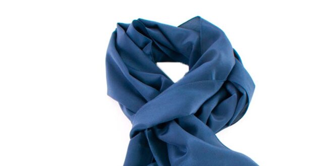 Modrý hedvábný šátek Gianfranco Ferré