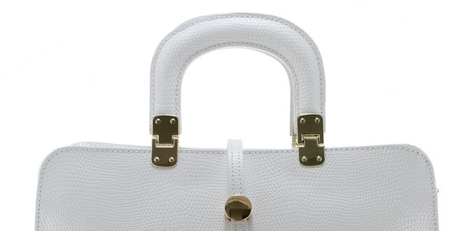 Dámská bílá vzorovaná kabelka Florence Bags