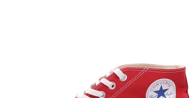 Červené kotníkové tenisky Converse