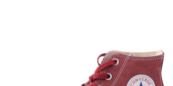 Tmavě červené kotníkové tenisky Converse