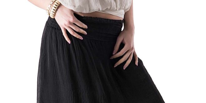 Dámská černá sukně s krajkou Keysha