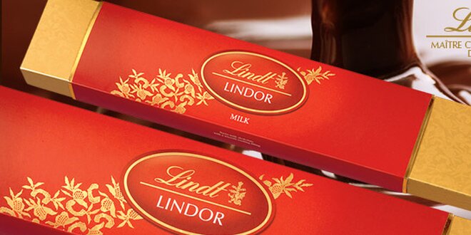 18 delikátních čokoládových pralinek Lindt