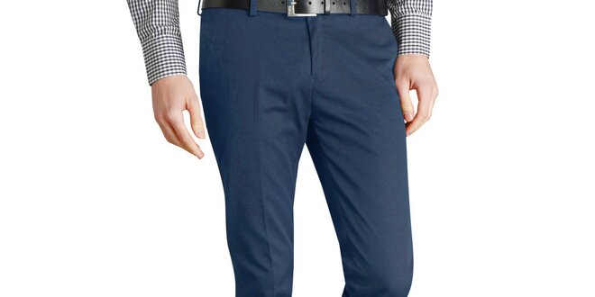 Pánské tmavě modré kalhoty s puky Merc