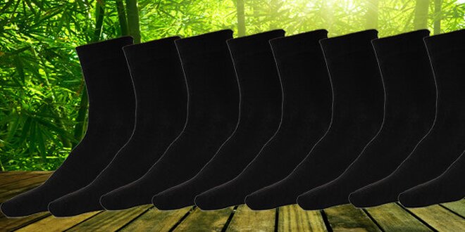 12 párů pánských klasických ponožek z bambusového vlákna