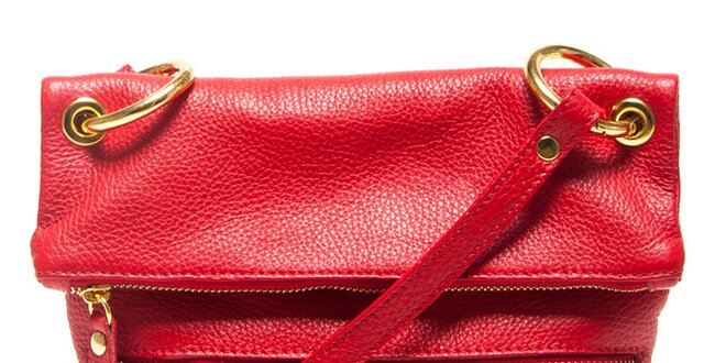 Dámská červená kabelka s popruhem Mangotti
