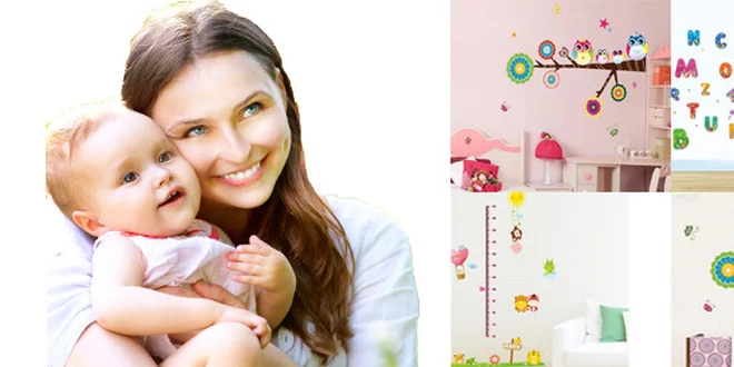 Samolepky do dětského pokojíčku bez poštovného