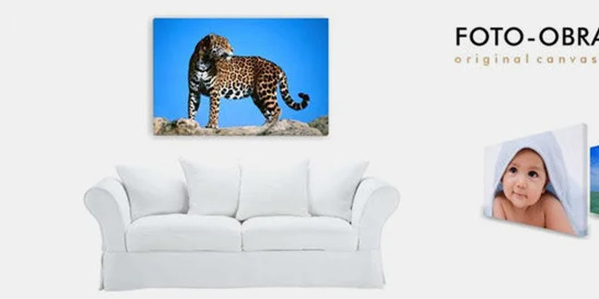 Fotoobraz na malířském plátně s rámem