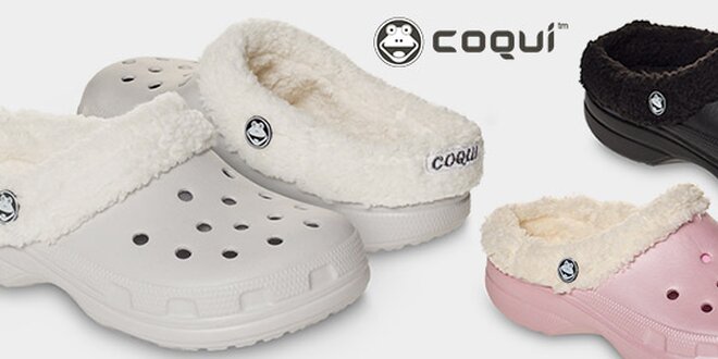 Zateplené sandály Coqui Husky s kožíškem
