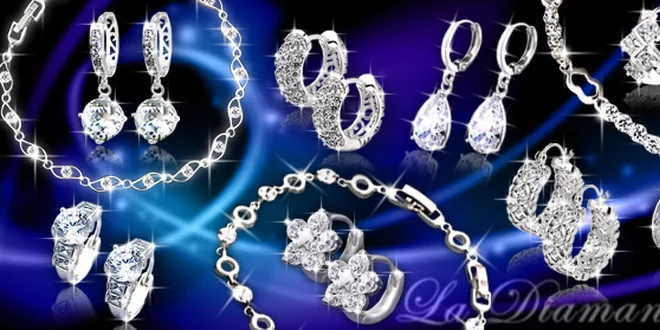 Luxusní náušnice a náramky La Diamantina