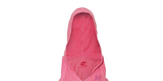 Dámské sportovní tílko Lotto s kapucí v růžové barvě