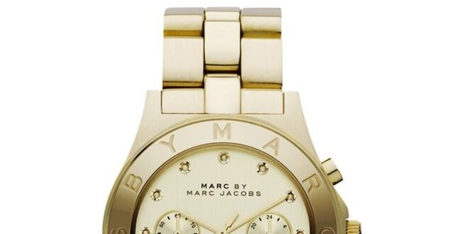 Dámské pozlacené ocelové hodinky Marc Jacobs