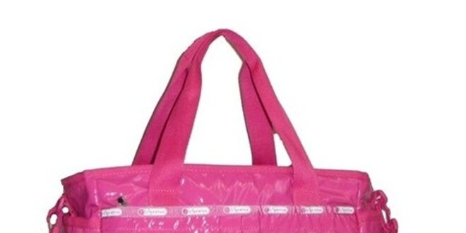 Dámská lakovaná růžová kabelka LeSportsac
