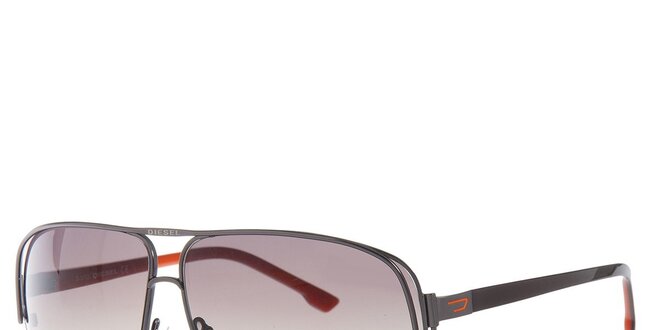 Pánské sluneční brýle Diesel s oranžovými detaily