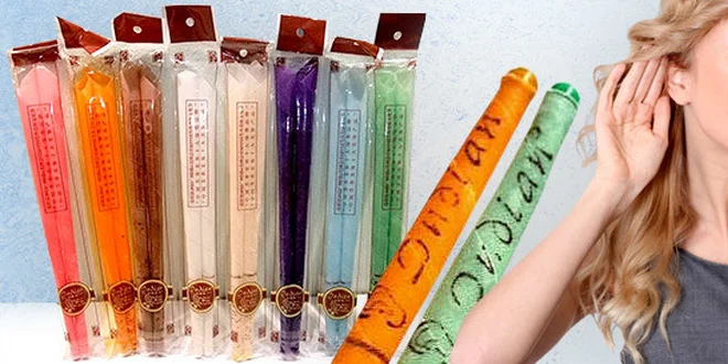 7 párů ušních svící sedmi různých vůní