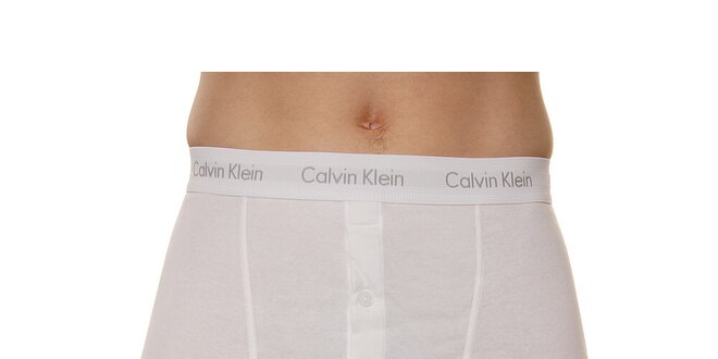 Balení 2 ks pánských boxerek Calvin Klein s dlouhými nohavičkami - bílé a černé