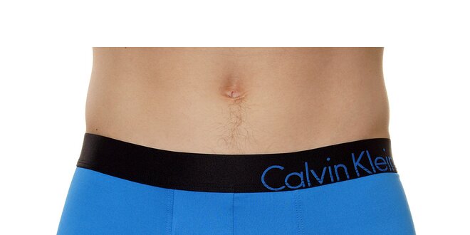Pánské azurově modré boxerky Calvin Klein