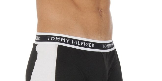 Pánské černo-bílé boxerky Tommy Hilfiger