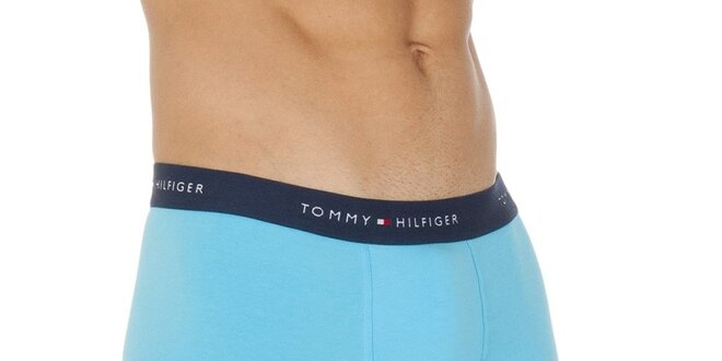 Pánské blankytně modré boxerky Tommy Hilfiger
