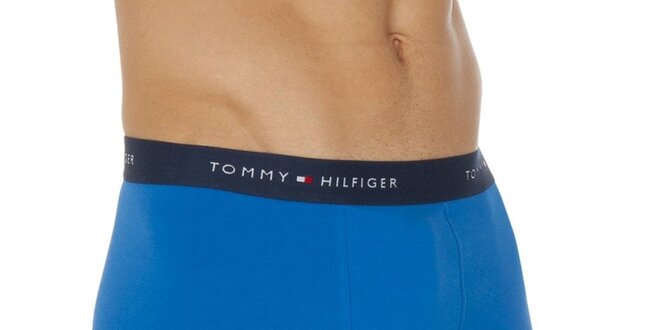 Pánské sytě modré elastické boxerky Tommy Hilfiger