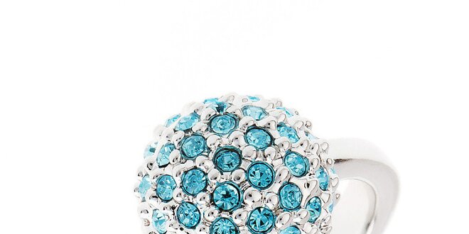 Dámský prstýnek s modrými krystalky Fifi Ange