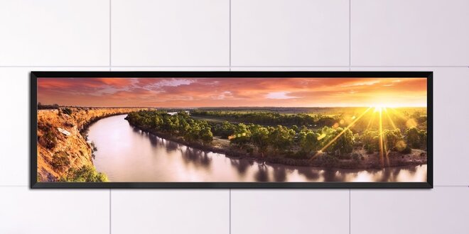 Panoramamtický obraz Sluneční svit 118x36 cm