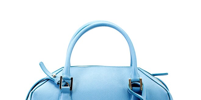 Dámská blankytně modrá kožená kabelka Belle & Bloom