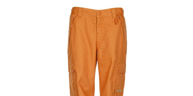 Pánské oranžové sportovní zateplené kalhoty Bushman