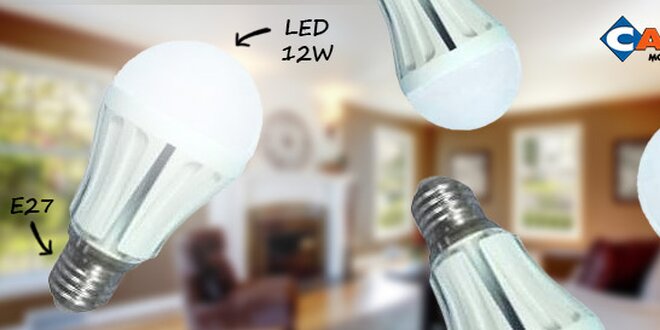 Úsporná 12W LED žárovka se závitem E27