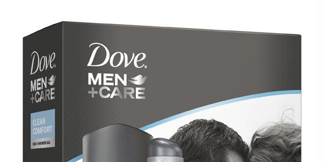 Dove For Men kazeta Clean Comfort (deo 150ml+sprch.gel 250 ml )