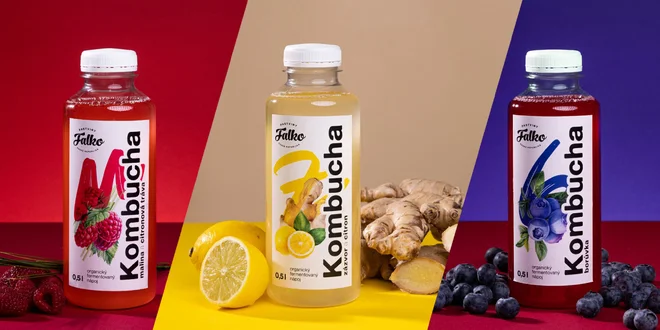 Kombucha na imunitu i trávení: šest 500ml lahvinek