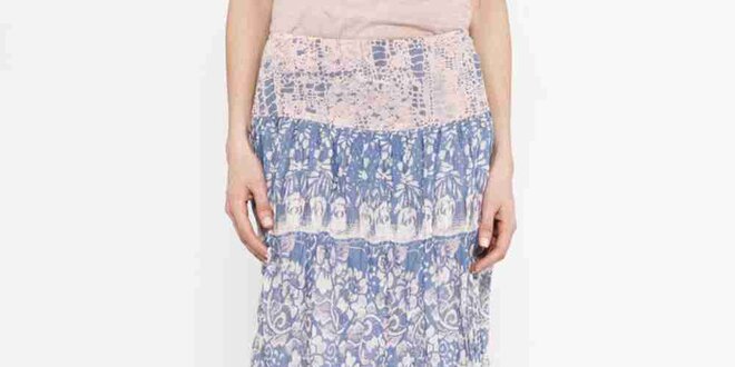 Dámská sukně s květinovým vzorem Mahal