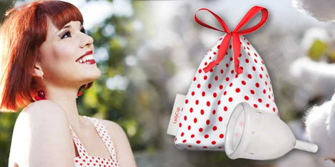 Menstruační kalíšky LadyCup + obal z bio bavlny
