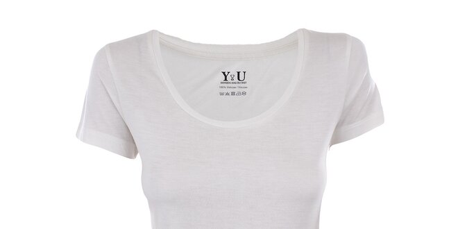 Dámské bílé tričko s krátkým rukávem YU Feelwear