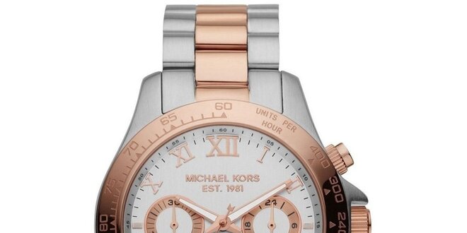 Dámské hodinky z dvoubarevné ušlechtilé oceli s chronografem Michael Kors