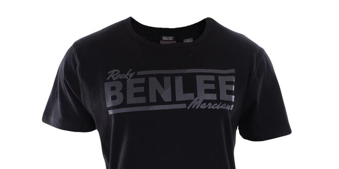 Pánské černé tričko s krátkým rukávem Benlee