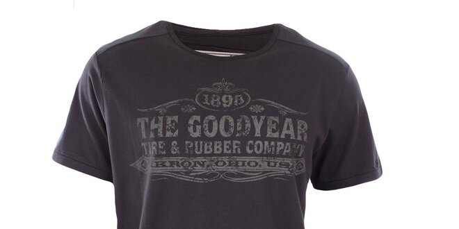 Pánské tmavě šedé tričko Goodyear