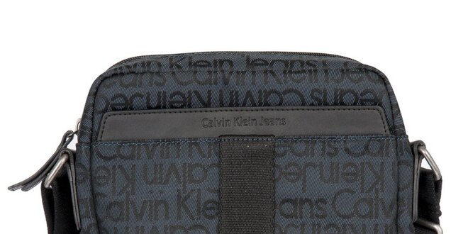 Pánská taška přes rameno s potiskem a zipovým zapínáním Calvin Klein Jeans