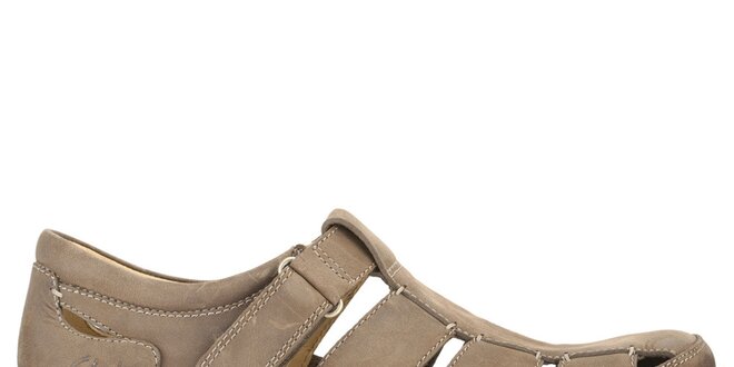 Pánské kožené sandály s průstřihy Clarks